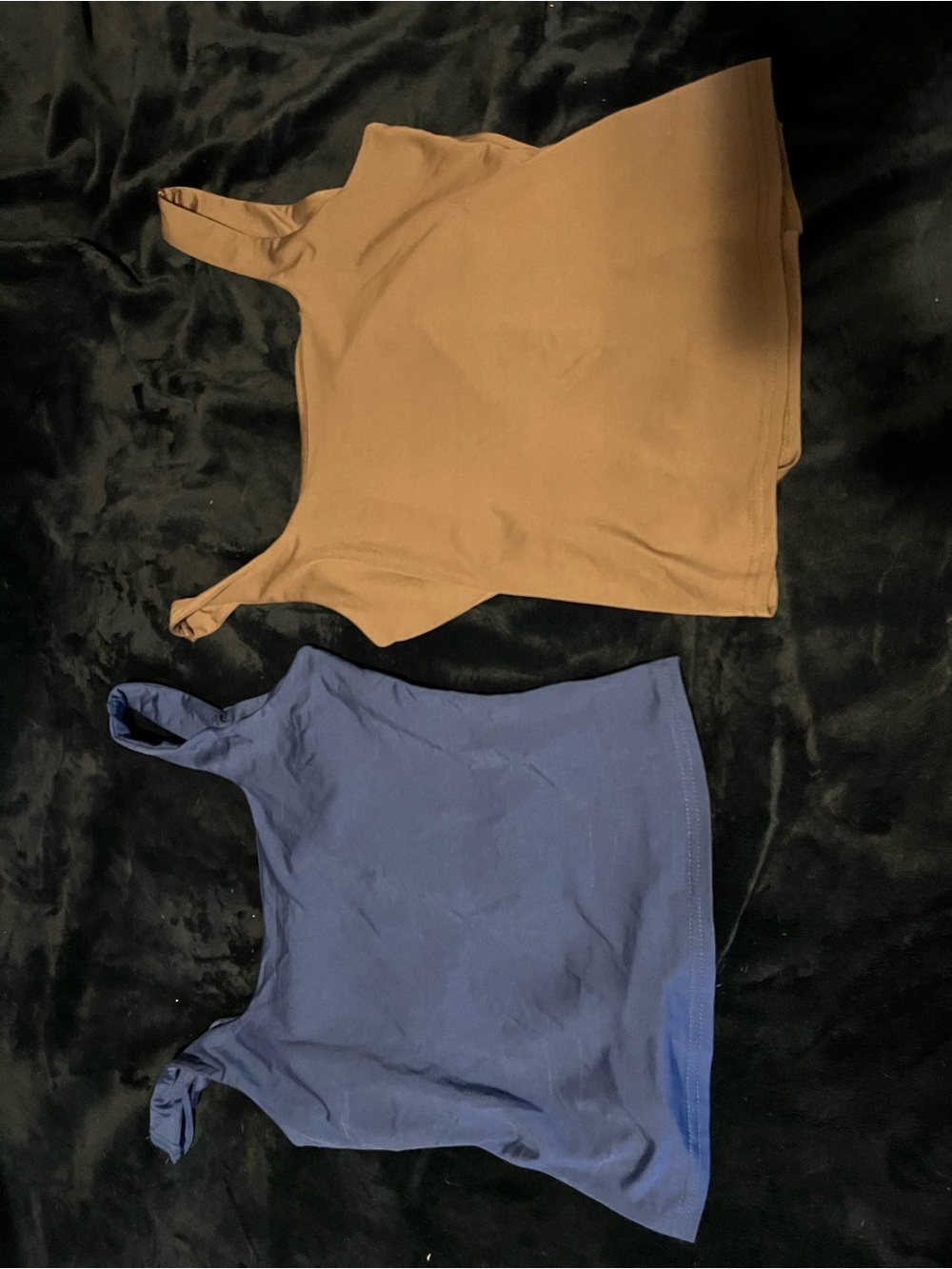 SHEIN Camel and Blue Tank Tops - 2 Pack